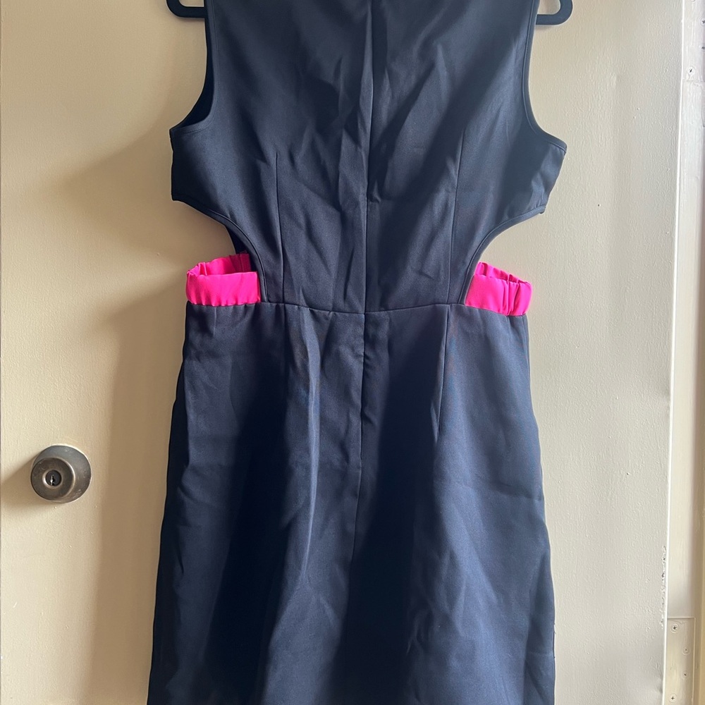 Black and Pink Mini Dress - Picture 5 of 5